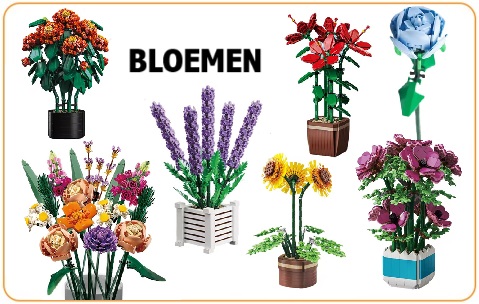 bouwblokjes compatible met lego bloemen boeketten